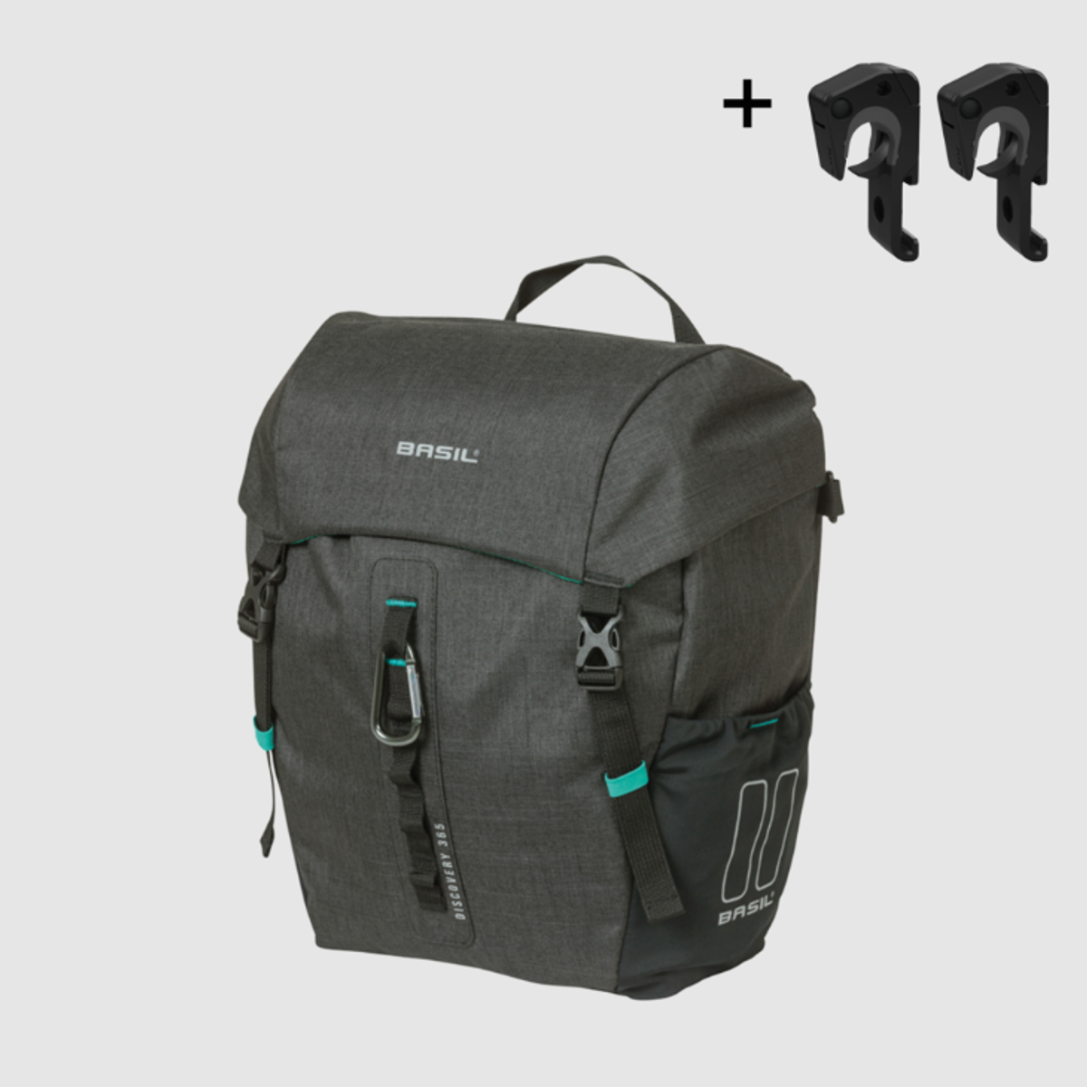Basil Discovery 365D Single Bag MIK Hooks 9L Black