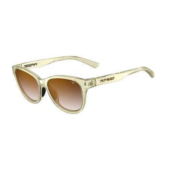 Tifosi Stella Sunglasses Brown Gradient Lens Crystal Champagne